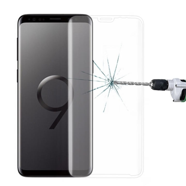 skjermbeskytter i 3D herdet glass til Samsung Galaxy S9 - Hvit i gruppen SMARTTELEFON & NETTBRETT / Mobilbeskyttelse / Samsung hos TP E-commerce Nordic AB (A20480)