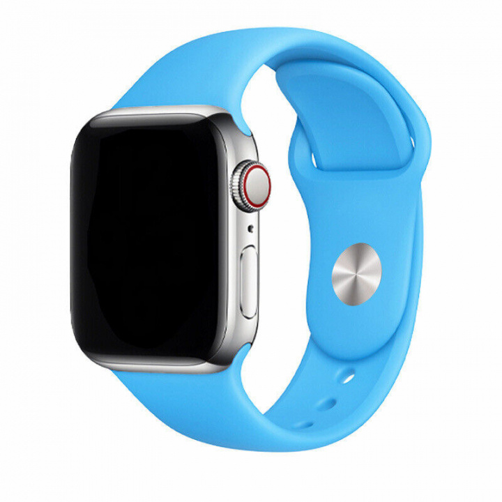 Silikonarmband till Apple Watch 38/40mm, Blå i gruppen SMARTTELEFON & NETTBRETT / Trening, hjem og fritid / Apple Watch og tilbehør / Tilbehør hos TP E-commerce Nordic AB (A20533)