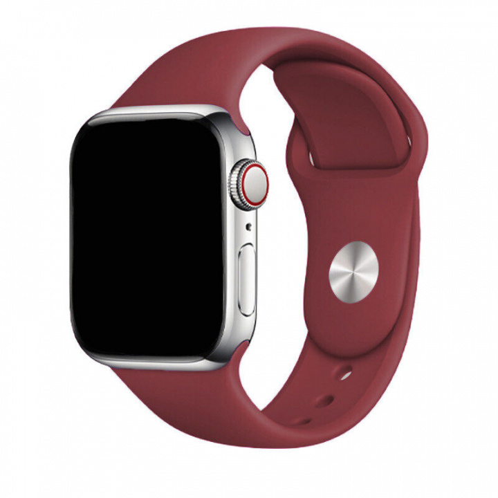 Silikonarmband till Apple Watch 38/40mm, Rödbrun i gruppen SMARTTELEFON & NETTBRETT / Trening, hjem og fritid / Apple Watch og tilbehør / Tilbehør hos TP E-commerce Nordic AB (A20534)