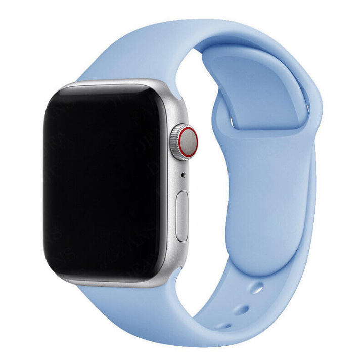 Silikonarmband till Apple Watch 38/40mm, Himmelsblå i gruppen SMARTTELEFON & NETTBRETT / Trening, hjem og fritid / Apple Watch og tilbehør / Tilbehør hos TP E-commerce Nordic AB (A20537)