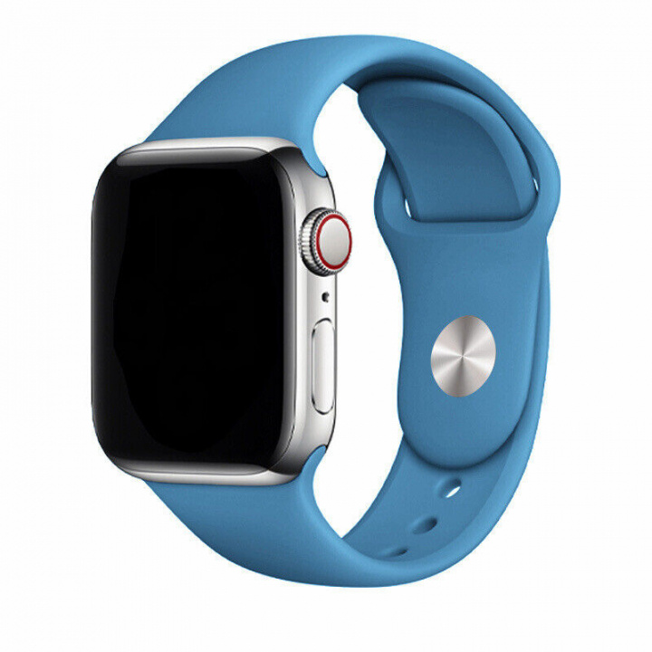Silikonarmband till Apple Watch 38/40mm, Blå i gruppen SMARTTELEFON & NETTBRETT / Trening, hjem og fritid / Apple Watch og tilbehør / Tilbehør hos TP E-commerce Nordic AB (A20541)