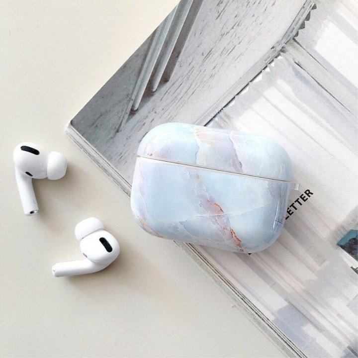 Beskyttelsesveske til Apple Airpods Pro, Marmor i gruppen Elektronikk / Lyd & Bilde / Hodetelefoner & Tilbehør / Tilbehør hos TP E-commerce Nordic AB (A20666)