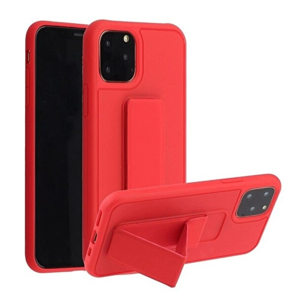 Silikonetui med stativ til iPhone 11 Pro Max i gruppen SMARTTELEFON & NETTBRETT / Mobilbeskyttelse / Apple / iPhone 11 Pro Max hos TP E-commerce Nordic AB (A20698)