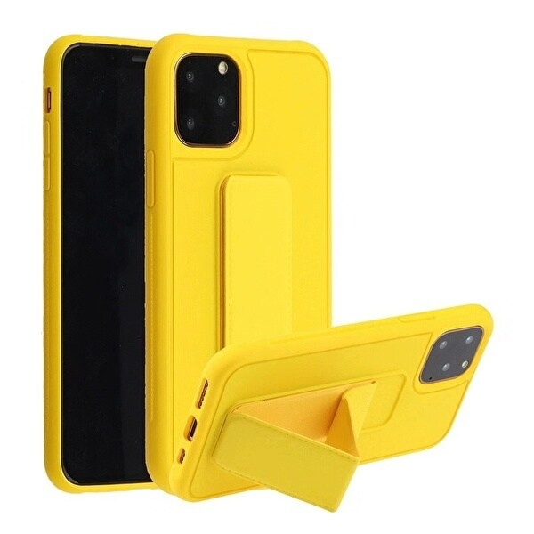 Silikonetui med stativ til iPhone 11 Pro Max i gruppen SMARTTELEFON & NETTBRETT / Mobilbeskyttelse / Apple / iPhone 11 Pro Max hos TP E-commerce Nordic AB (A20700)
