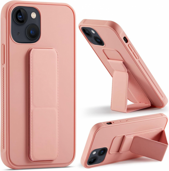 Silikonetui med stativ til iPhone 11 Pro Max, Rosa i gruppen SMARTTELEFON & NETTBRETT / Mobilbeskyttelse / Apple / iPhone 11 Pro Max hos TP E-commerce Nordic AB (A20702)