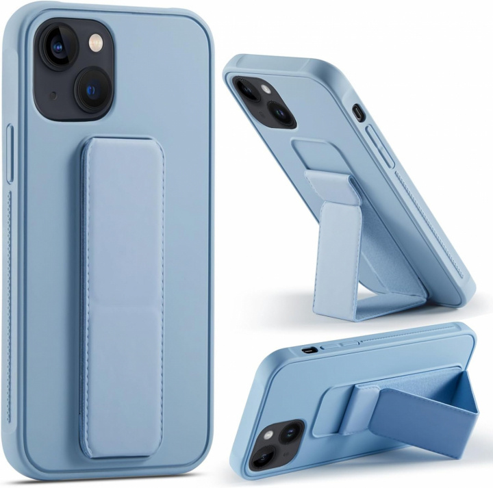Silikonetui med stativ til iPhone 11 Pro Max, Blå i gruppen SMARTTELEFON & NETTBRETT / Mobilbeskyttelse / Apple / iPhone 11 Pro Max hos TP E-commerce Nordic AB (A20703)