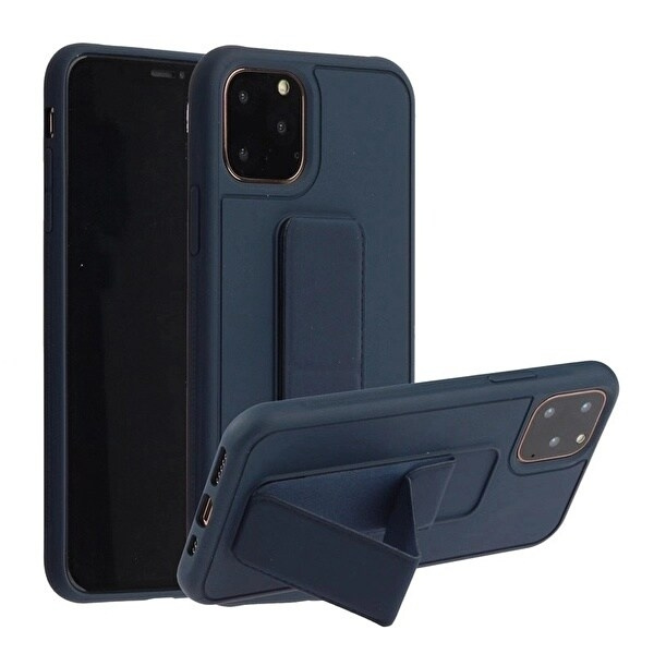 Silikonetui med stativ til iPhone 11 Pro Max i gruppen SMARTTELEFON & NETTBRETT / Mobilbeskyttelse / Apple / iPhone 11 Pro Max hos TP E-commerce Nordic AB (A20705)