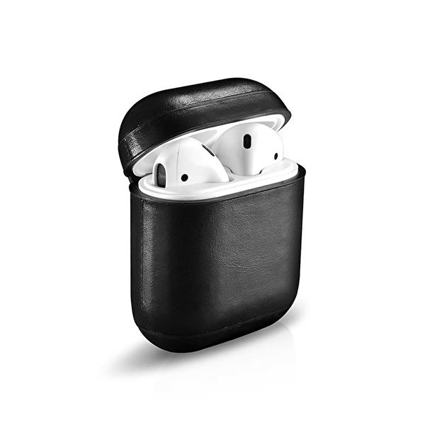 Lærveske til Apple Airpods med spenne i gruppen Elektronikk / Lyd & Bilde / Hodetelefoner & Tilbehør / Tilbehør hos TP E-commerce Nordic AB (A20769)