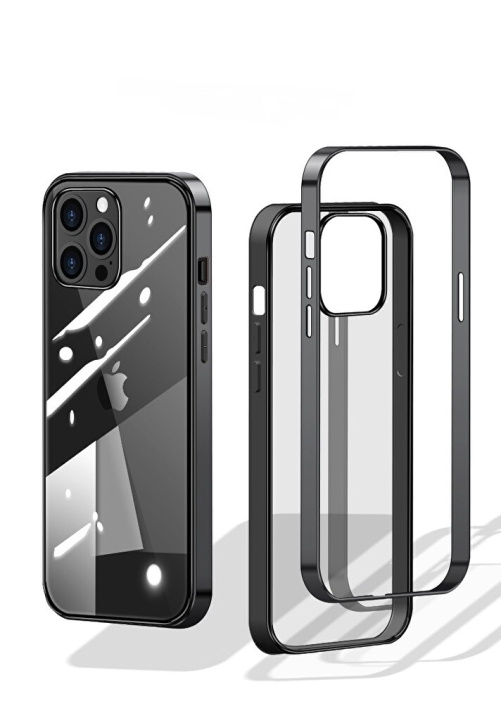 Stilig etui med fargede kanter til iPhone 12 Mini i gruppen SMARTTELEFON & NETTBRETT / Mobilbeskyttelse / Apple / iPhone 12 Mini / Deksel hos TP E-commerce Nordic AB (A20866)