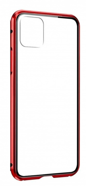 Stilig etui med fargede kanter til iPhone 12 Pro Max, rød i gruppen SMARTTELEFON & NETTBRETT / Mobilbeskyttelse / Apple / iPhone 12 Pro hos TP E-commerce Nordic AB (A20868)