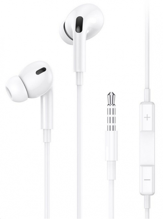 Wired Pods Pro med 3,5 mm hodetelefonkontakt, hvit i gruppen Elektronikk / Lyd & Bilde / Hodetelefoner & Tilbehør / Hodetelefoner hos TP E-commerce Nordic AB (A20871)