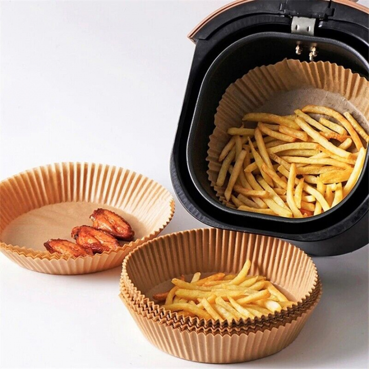 50-pakning Airfryer-papir i gruppen HJEM, HUS OG HAGE / Husholdningsapparater / Airfryers og frityrkokere hos TP E-commerce Nordic AB (A21019)