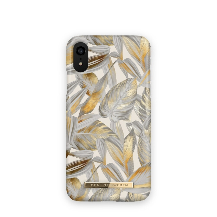 iDeal Of Sweden Mobilveske Platinum Leaves for iPhone XR i gruppen SMARTTELEFON & NETTBRETT / Mobilbeskyttelse / Apple / iPhone XR hos TP E-commerce Nordic AB (A21022)