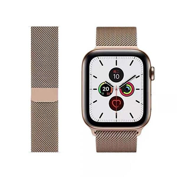 Metallarmband till Apple Watch 38/40mm, Roséguld i gruppen SMARTTELEFON & NETTBRETT / Trening, hjem og fritid / Apple Watch og tilbehør / Tilbehør hos TP E-commerce Nordic AB (A21146)