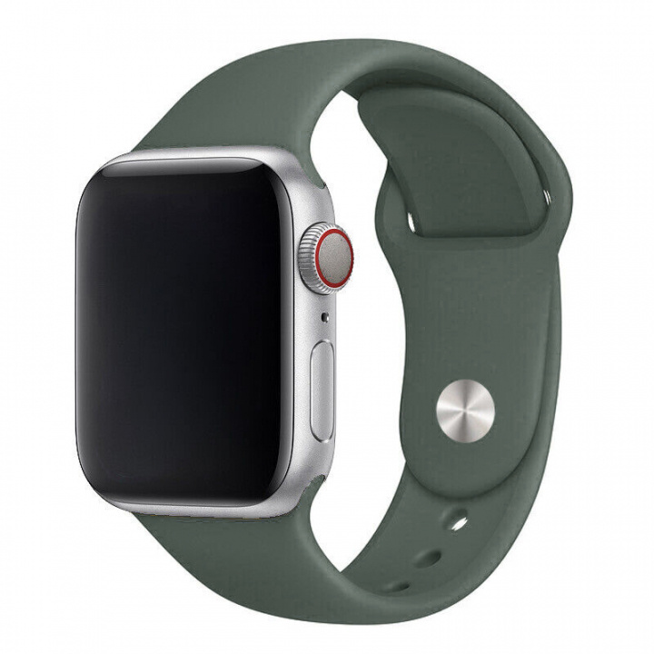 Silikonarmband till Apple Watch 42/44mm, Skogsgrön i gruppen SMARTTELEFON & NETTBRETT / Trening, hjem og fritid / Apple Watch og tilbehør / Tilbehør hos TP E-commerce Nordic AB (A21247)
