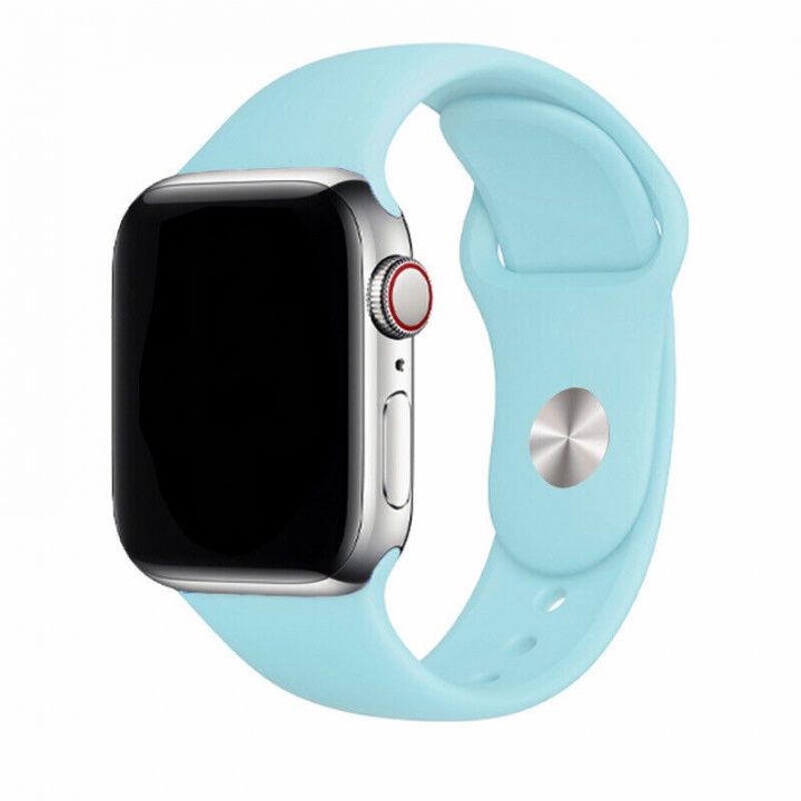 Silikonarmband till Apple Watch 42/44mm, Turkos i gruppen SMARTTELEFON & NETTBRETT / Trening, hjem og fritid / Apple Watch og tilbehør / Tilbehør hos TP E-commerce Nordic AB (A21293)
