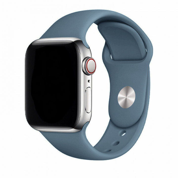 Silikonarmband till Apple Watch 42/44mm, Blågrå i gruppen SMARTTELEFON & NETTBRETT / Trening, hjem og fritid / Apple Watch og tilbehør / Tilbehør hos TP E-commerce Nordic AB (A21297)