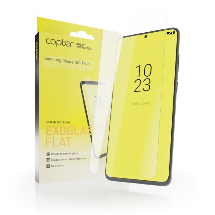 Copter Exoglass Skärmskydd för Samsung Galaxy S21 Plus 5G i gruppen SMARTTELEFON & NETTBRETT / Mobilbeskyttelse / Samsung hos TP E-commerce Nordic AB (A21425)