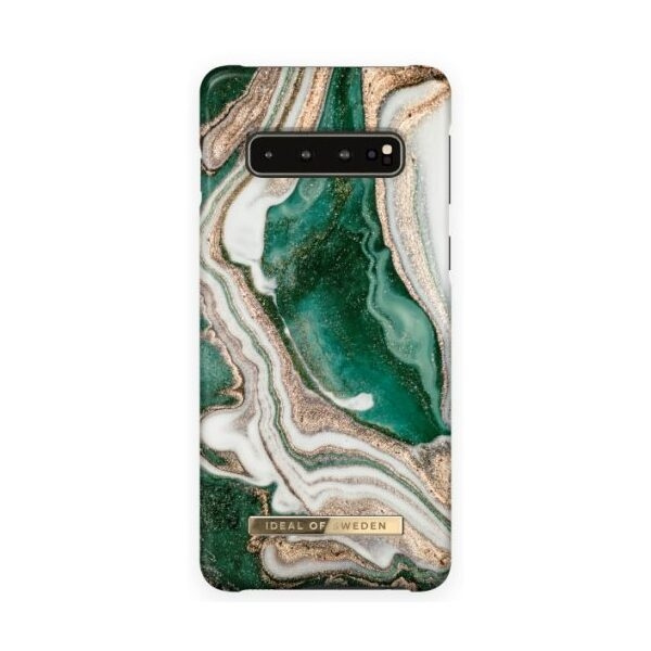 iDeal of Sweden Shell Samsung Galaxy S9 Plus Golden Jade Marble i gruppen SMARTTELEFON & NETTBRETT / Mobilbeskyttelse / Samsung hos TP E-commerce Nordic AB (A21861)