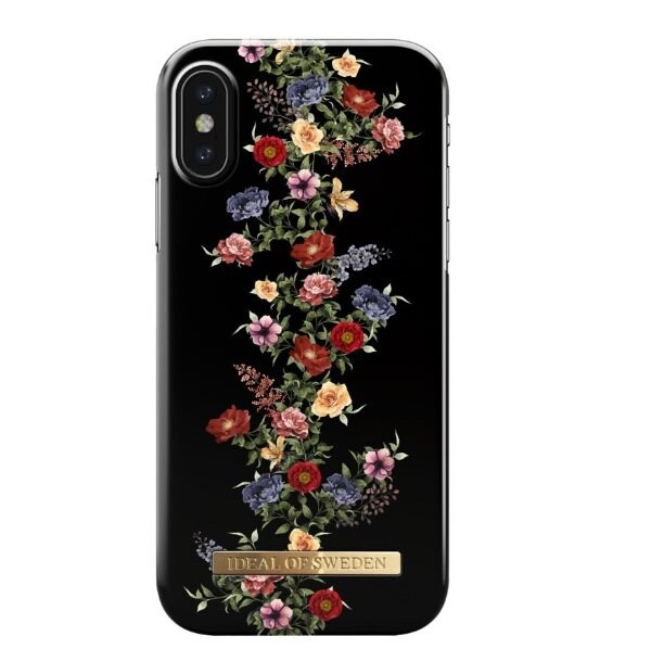 iDeal of Sweden etui IPhone XS Max - Dark Floral i gruppen SMARTTELEFON & NETTBRETT / Mobilbeskyttelse / Apple / iPhone XS Max / Deksel hos TP E-commerce Nordic AB (A21862)