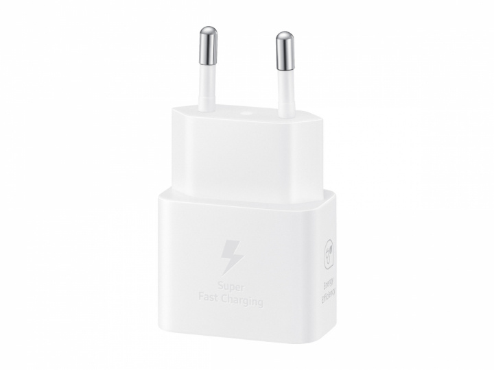 Samsung EP-T2510N GaN vegglader USB-C 25W, hvit i gruppen SMARTTELEFON & NETTBRETT / Ladere og Kabler / Vegglader / Vegglader Type C hos TP E-commerce Nordic AB (A22076)