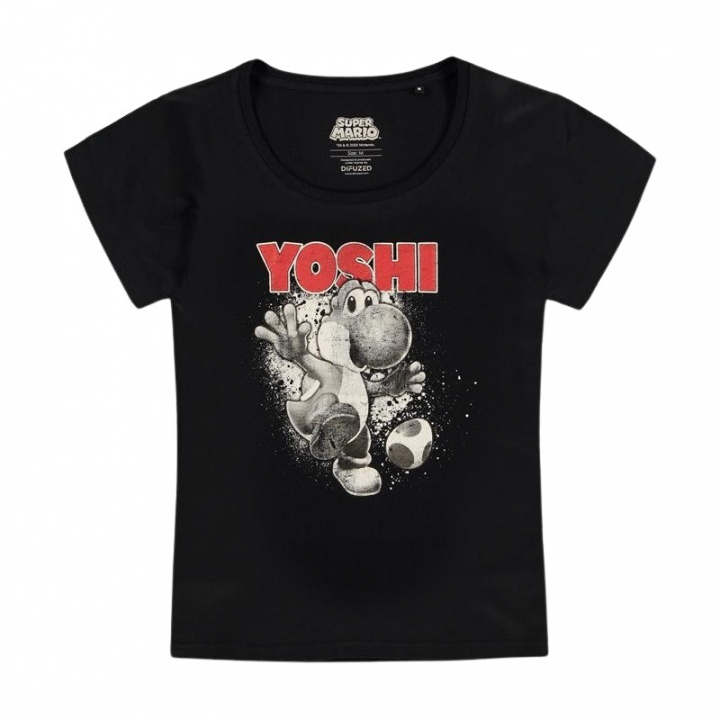 Super Mario Yoshi T-skjorte for dame, XL i gruppen SPORT, FRITID & HOBBY / Tilbehør / T-shirts hos TP E-commerce Nordic AB (A22115)