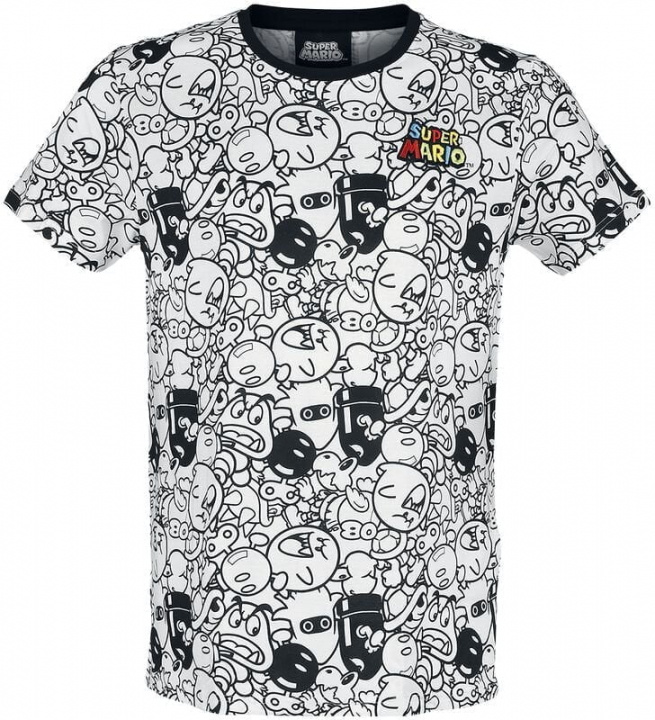 Difuzed Super Mario AOP Villain Men\'s T-shirt, L i gruppen SPORT, FRITID & HOBBY / Tilbehør / T-shirts hos TP E-commerce Nordic AB (A22124)