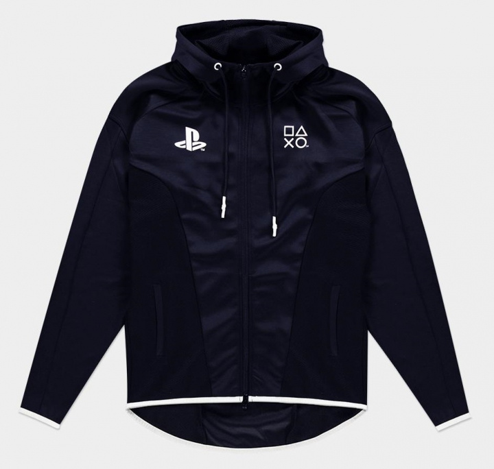 Difuzed Playstation Hoodie Black & White, S i gruppen SPORT, FRITID & HOBBY / Tilbehør / T-shirts hos TP E-commerce Nordic AB (A22137)
