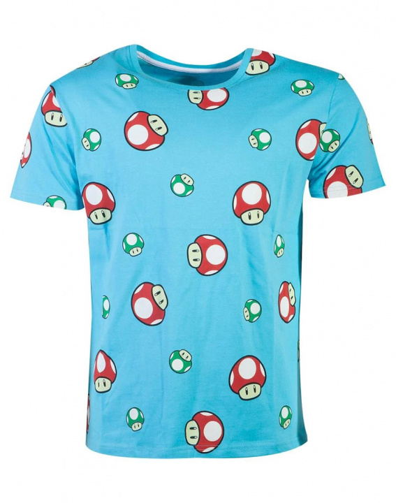 Difuzed Super Mario Toad AOP - T-skjorte, XL i gruppen SPORT, FRITID & HOBBY / Tilbehør / T-shirts hos TP E-commerce Nordic AB (A22140)