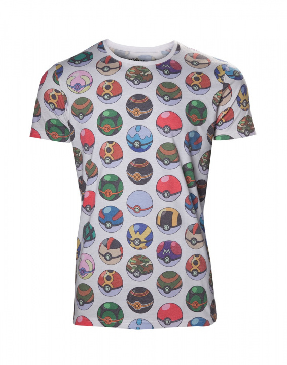 Bioworld Pokémon Pokéboll T-shirt, XS i gruppen SPORT, FRITID & HOBBY / Tilbehør / T-shirts hos TP E-commerce Nordic AB (A22168)