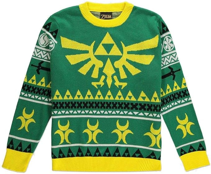 Difuzed Zelda Hyrule Bright Knitted Christmas Jumper, S i gruppen SPORT, FRITID & HOBBY / Tilbehør / T-shirts hos TP E-commerce Nordic AB (A22350)