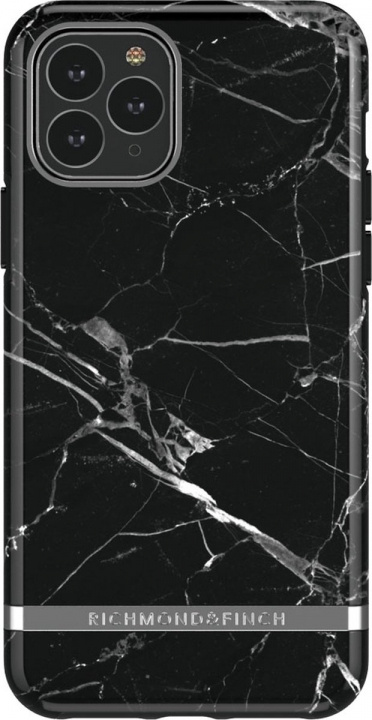 Richmond & Finch iPhone 12/12 Pro Freedom-etui, svart marmor i gruppen SMARTTELEFON & NETTBRETT / Mobilbeskyttelse / Apple / iPhone 12 / Deksel hos TP E-commerce Nordic AB (A22385)
