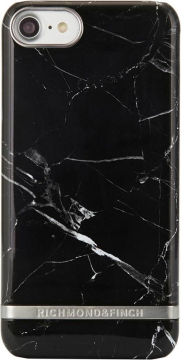 Richmond & Finch iPhone 7/8/SE2 Case, Black Marble i gruppen SMARTTELEFON & NETTBRETT / Mobilbeskyttelse / Apple / iPhone SE (2nd gen & 3rd gen) / Deksel hos TP E-commerce Nordic AB (A22386)