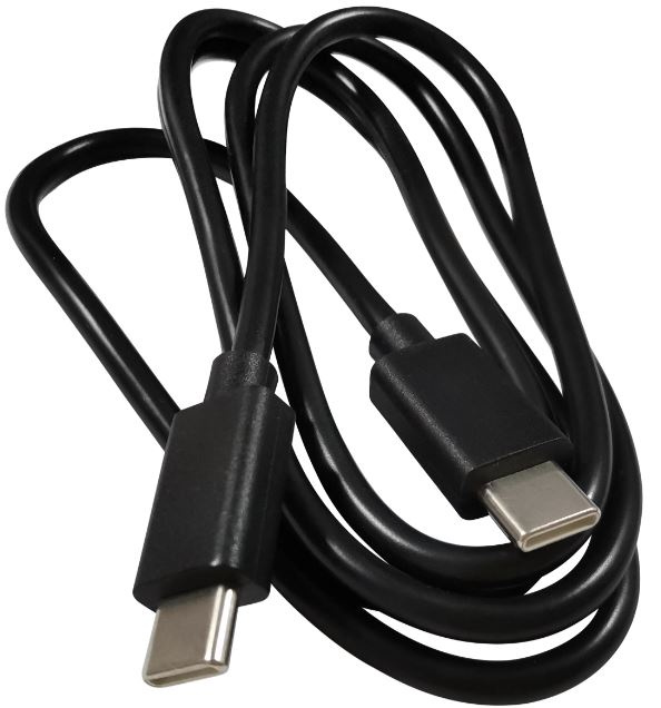 Kabel USB-C - USB-C, 3A, 1m, svart i gruppen SMARTTELEFON & NETTBRETT / Ladere og Kabler / Kabler / Kabler type C hos TP E-commerce Nordic AB (A22401)
