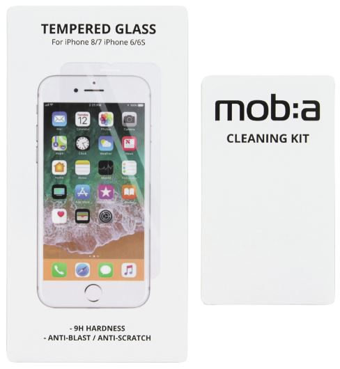 iPhone 6S/7/8/SE (2020/2022), Tempered glass i gruppen SMARTTELEFON & NETTBRETT / Mobilbeskyttelse / Apple / iPhone SE (2nd gen & 3rd gen) / Skjermbeskyttelse hos TP E-commerce Nordic AB (A22418)