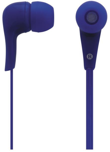 Øretelefoner, in-ear med mikrofon, blå i gruppen Elektronikk / Lyd & Bilde / Hodetelefoner & Tilbehør / Hodetelefoner hos TP E-commerce Nordic AB (A22420)