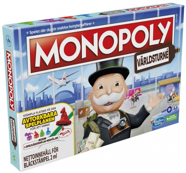Monopoly World Tour (SV) i gruppen LEKER, BARN OG BABY / Spill / Brettspill hos TP E-commerce Nordic AB (A22439)