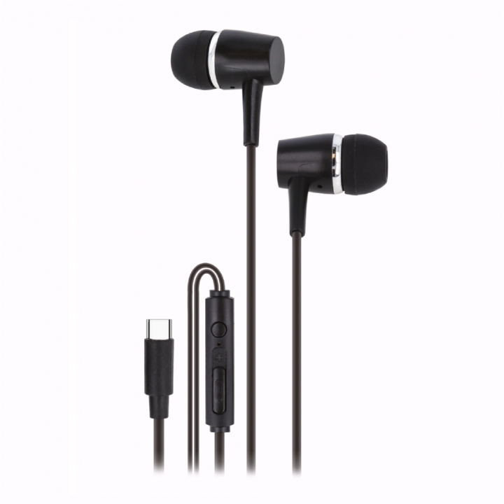 Setty SPD-C-21 Kablede hodetelefoner USB-C, svart i gruppen Elektronikk / Lyd & Bilde / Hodetelefoner & Tilbehør / Hodetelefoner hos TP E-commerce Nordic AB (A22499)