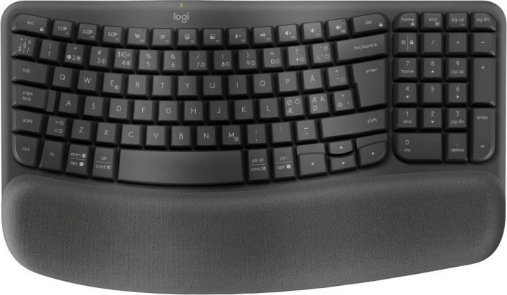 Logitech Wave-taster - Grafitt i gruppen Datautstyr / Mus & Tastatur / Tastatur / Trådløs hos TP E-commerce Nordic AB (A22621)