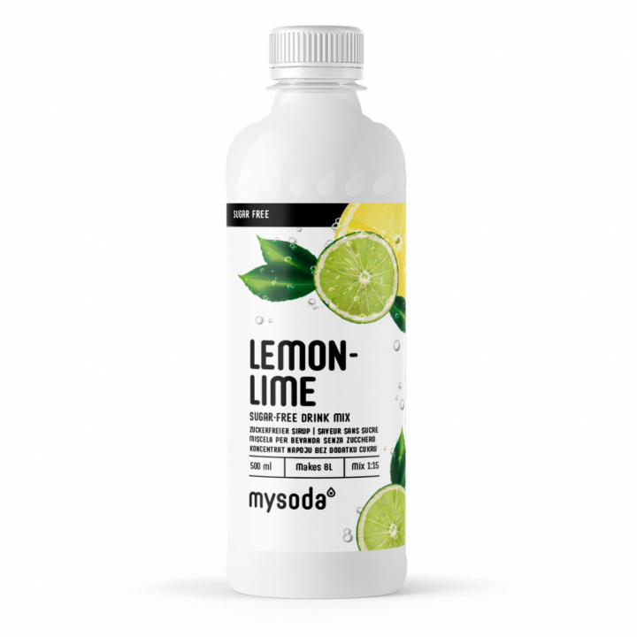 Mysoda Sitron-lime sukkerfri 500 ml - gir 8 liter drikke i gruppen HJEM, HUS OG HAGE / Husholdningsapparater / Vann og juice / Kullsyremaskin / Smaker hos TP E-commerce Nordic AB (A22687)