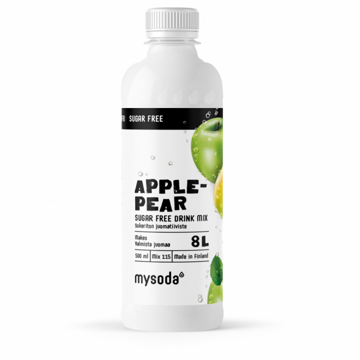 Mysoda Eple og pære sukkerfri 500 ml - gir 8 liter drikke i gruppen HJEM, HUS OG HAGE / Husholdningsapparater / Vann og juice / Kullsyremaskin / Smaker hos TP E-commerce Nordic AB (A22690)
