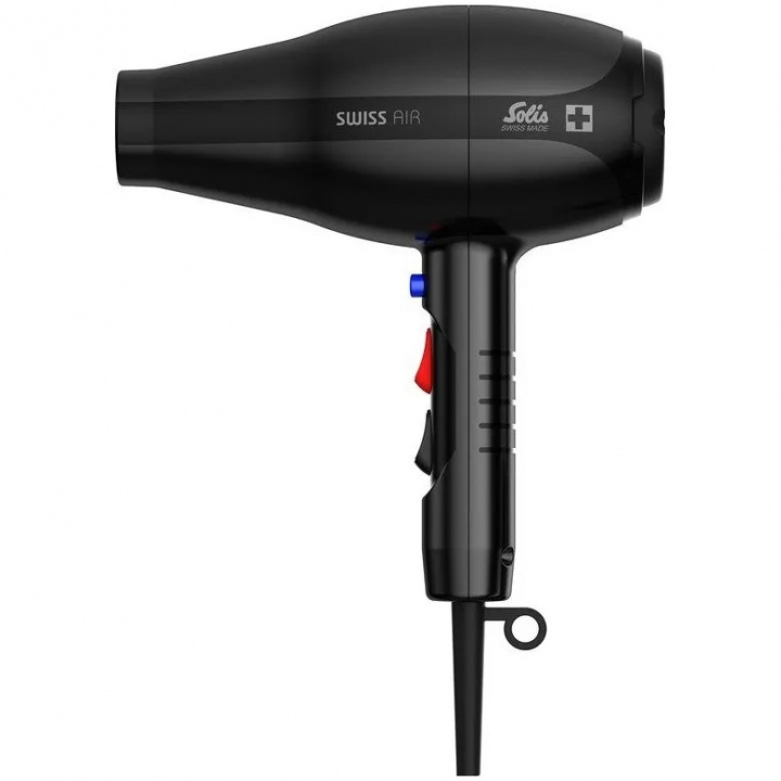 Solis Swiss Air svart 360° hårføner i gruppen HELSE OG SKJØNNHET / Hår & styling / Stylingverktøy / Hårfønere hos TP E-commerce Nordic AB (A22739)