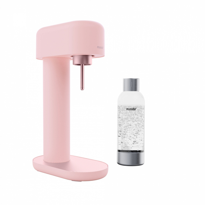 Mysoda Ruby 2 kullsyremaskin, rosa i gruppen HJEM, HUS OG HAGE / Husholdningsapparater / Vann og juice / Kullsyremaskin / Maskiner hos TP E-commerce Nordic AB (A22784)