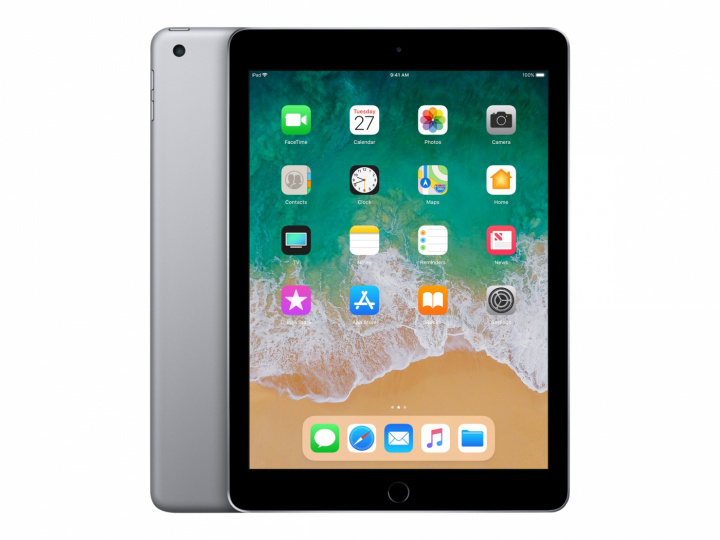 Apple Brukt Ipad 6. generasjon (2018) 128 GB LTE Space Grey Grade B i gruppen SMARTTELEFON & NETTBRETT / Nettbrett hos TP E-commerce Nordic AB (A22809)