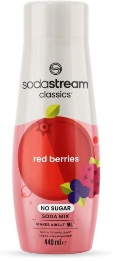 Sodastream Red Berries No Sugar 440 ml, gir ca. 9 liter ferdig drikke i gruppen HJEM, HUS OG HAGE / Husholdningsapparater / Vann og juice / Kullsyremaskin / Smaker hos TP E-commerce Nordic AB (A22815)