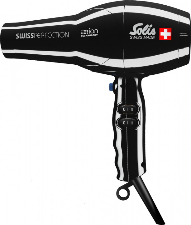 Solis Swiss Perfection 440 Black Hårføner i gruppen HELSE OG SKJØNNHET / Hår & styling / Stylingverktøy / Hårfønere hos TP E-commerce Nordic AB (A22834)