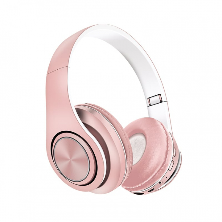 United HP2438 Bluetooth-hodetelefoner, rosa i gruppen Elektronikk / Lyd & Bilde / Hodetelefoner & Tilbehør / Hodetelefoner hos TP E-commerce Nordic AB (A22901)