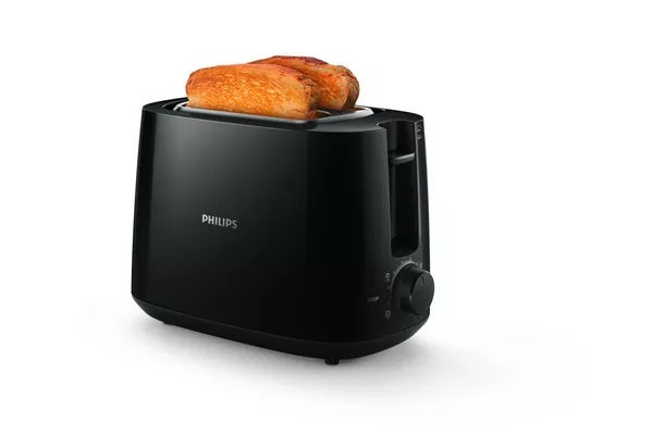 Philips HD2581 - Brödrost För 2 Skivor, Svart i gruppen HJEM, HUS OG HAGE / Husholdningsapparater / Brødristere og toastjern / Brødristere hos TP E-commerce Nordic AB (A22922)