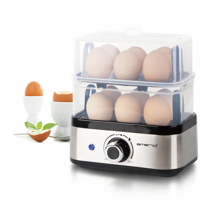 Emerio EB-13274 Äggkokare 12 ägg i gruppen HJEM, HUS OG HAGE / Husholdningsapparater / Ris- og eggkokere hos TP E-commerce Nordic AB (A22966)