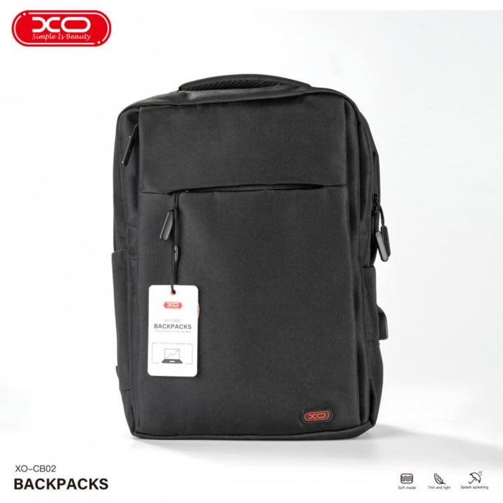  XO Laptop backpack 17” black i gruppen Datautstyr / Bærbare datamaskiner og tilbehør / Vesker og beskyttelse / Ryggsekker hos TP E-commerce Nordic AB (A22972)